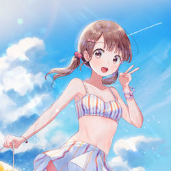 This is a pixiv picture whose title is 夏！.
