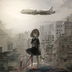 This is a pixiv picture whose title is 最期の時.
