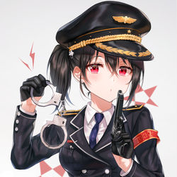 This is a pixiv picture whose title is 逮捕します.
