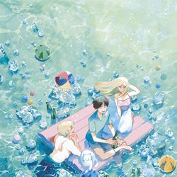 This is a pixiv picture whose title is 🍧🌞👙🌊🍉🍹.