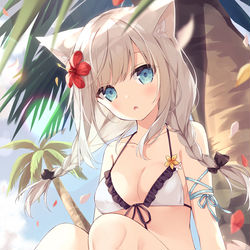 This is a pixiv picture whose title is トロピカル.