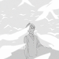 This is a pixiv picture whose title is 境界.