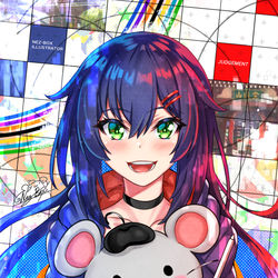 This is a pixiv picture whose title is 歩美とネズ.
