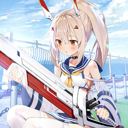 This is a pixiv picture whose title is 【お仕事】アズールレーンクロスウェーブ.