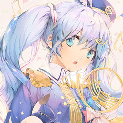 This is a pixiv picture whose title is 2020 Yuki Miku 💞.