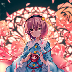 This is a pixiv picture whose title is 古明地さとり.