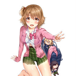 This is a pixiv picture whose title is ちょっぴりえっちな三姉妹でも、お嫁さんにしてくれますか？第２巻！.