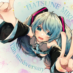This is a pixiv picture whose title is 12周年おめでとう.