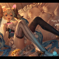This is a pixiv picture whose title is ミク.