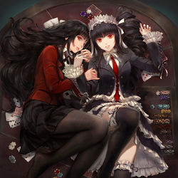 This is a pixiv picture whose title is Gamblers.