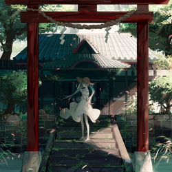 This is a pixiv picture whose title is 忘れられた場所.