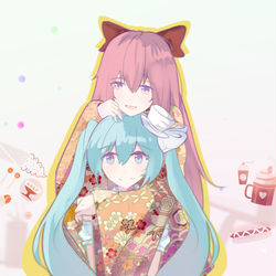 This is a pixiv picture whose title is 珍珠奶茶三分甜.