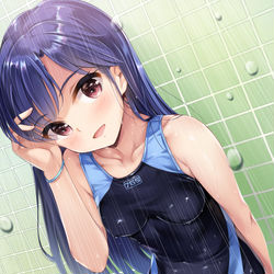 This is a pixiv picture whose title is 千早のグラビア撮影.