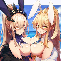 This is a pixiv picture whose title is バニ上！.