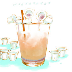 This is a pixiv picture whose title is ガムシロップ.