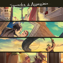 This is a pixiv picture whose title is 空と暗殺チーム.