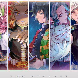 This is a pixiv picture whose title is 柱.