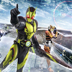 This is a pixiv picture whose title is 仮面ライダーゼロワン.