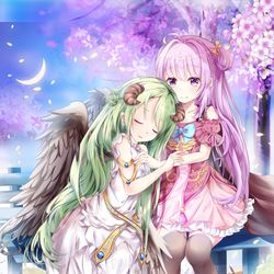 This is a pixiv picture whose title is 依偎.