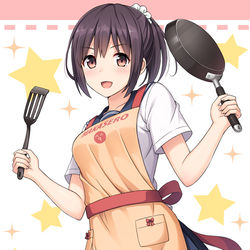 This is a pixiv picture whose title is 料理はまかせろ、とドヤ顔ちゃん.