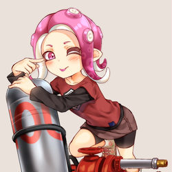 This is a pixiv picture whose title is タコガール.