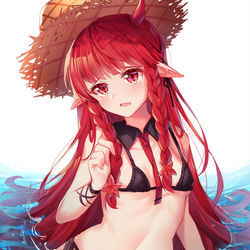 This is a pixiv picture whose title is 红豆.