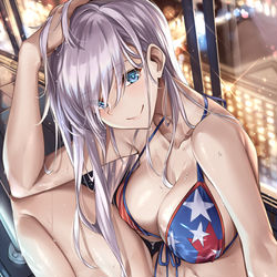This is a pixiv picture whose title is 水着武蔵ちゃん.