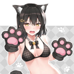 This is a pixiv picture whose title is 黒猫のしらすちゃん.