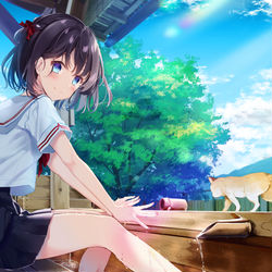 This is a pixiv picture whose title is ちょっと寄り道、.