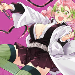 This is a pixiv picture whose title is 甘露寺蜜璃.