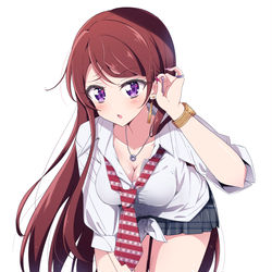 This is a pixiv picture whose title is ギャル紫吹蘭.