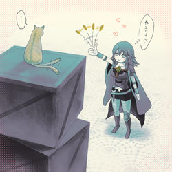 This is a pixiv picture whose title is 修道院の猫.