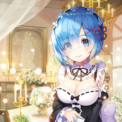 This is a pixiv picture whose title is レム.