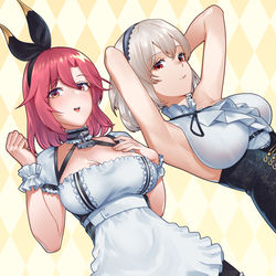 This is a pixiv picture whose title is ブラック・プリンスとシリアス(アズールレーン).