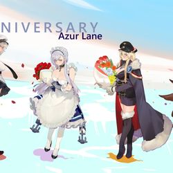 This is a pixiv picture whose title is anniversary.