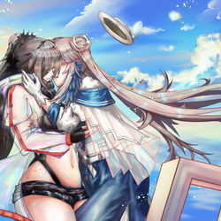 This is a pixiv picture whose title is 黑x锡兰.