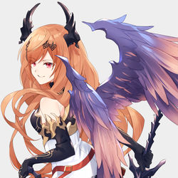 This is a pixiv picture whose title is 宵闇の堕天司.