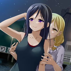 This is a pixiv picture whose title is 内浦の怪談.