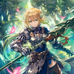 This is a pixiv picture whose title is 【Shadowverse】クイーンセイバー・シンシア.