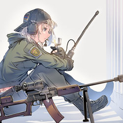 This is a pixiv picture whose title is かっこいい軍人お姉さん　ほか.