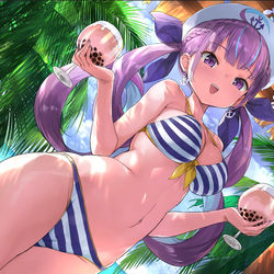 This is a pixiv picture whose title is 水着湊あくあ！！！！！！！！！！.