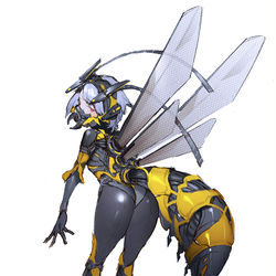 This is a pixiv picture whose title is 蜂メカっ娘.