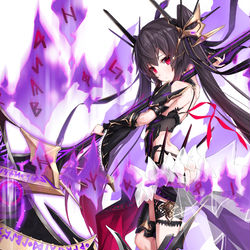 This is a pixiv picture whose title is [漆黒騎士]シビル・ツヴァイク.