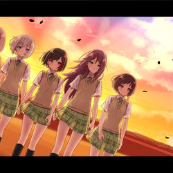 This is a pixiv picture whose title is 荒ぶれ乙女たち 抗え乙女たち.