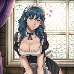 This is a pixiv picture whose title is Maid Byleth.