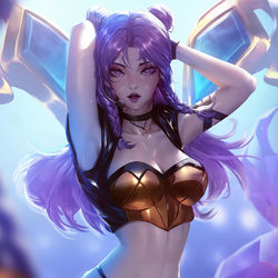 This is a pixiv picture whose title is K/DA Kai'Sa.