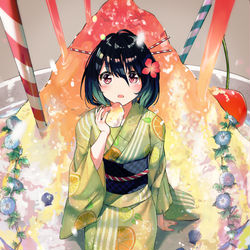 This is a pixiv picture whose title is 夏の甘味.