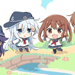 This is a pixiv picture whose title is しゅっぱつ！第六駆逐たんけんたい！.