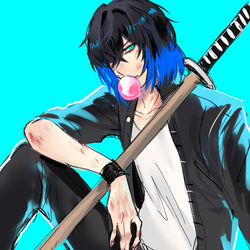 This is a pixiv picture whose title is 鬼滅の刃LOG1.