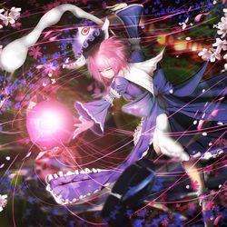This is a pixiv picture whose title is 幽々子様乱舞.